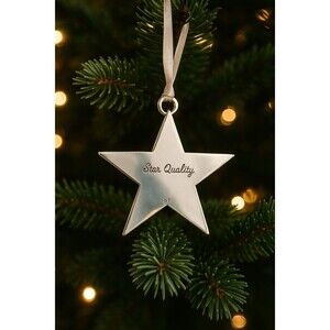 Vintage Sterling Silver Star Pendant • “Star Quality” Engraved • James Avery